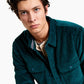 Sun + Stone Men's Owen Fleece Lined Corduroy Shirt Jacket Green Size XX-Large