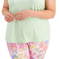 ID Ideology Women's Keyhole Back Tank Top Green Size 2X