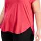 ID Ideology Women's Sweat Set T Shirt Pink