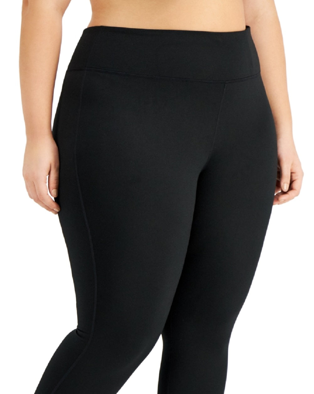 ID Ideology Women's Sweat Set Leggings Black Size 3X