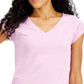 ID Ideology Women's Essentials Rapidry Heathered Performance T-Shirt Pink Size Large