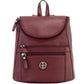 Giani Bernini Women's Pebble Backpack Red Size Regular