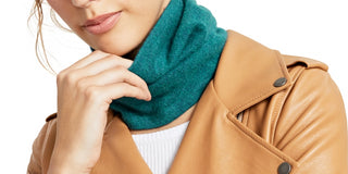 Charter Club Women's Cashmere Solid Neck Warmer Blue One Size