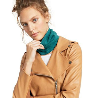 Charter Club Women's Cashmere Solid Neck Warmer Blue One Size