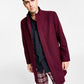 INC International Concepts Men's Kylo Topcoat Red Size Small
