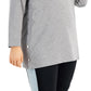 ID Ideology Women's Side Snap Tunic Top Gray Size 1X