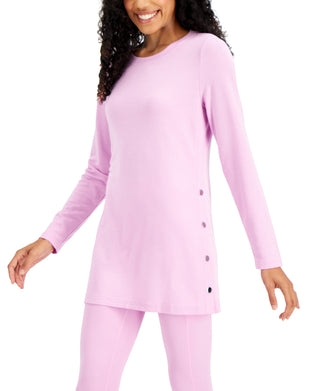 ID Ideology Women's Side Snap Tunic Purple Size Large