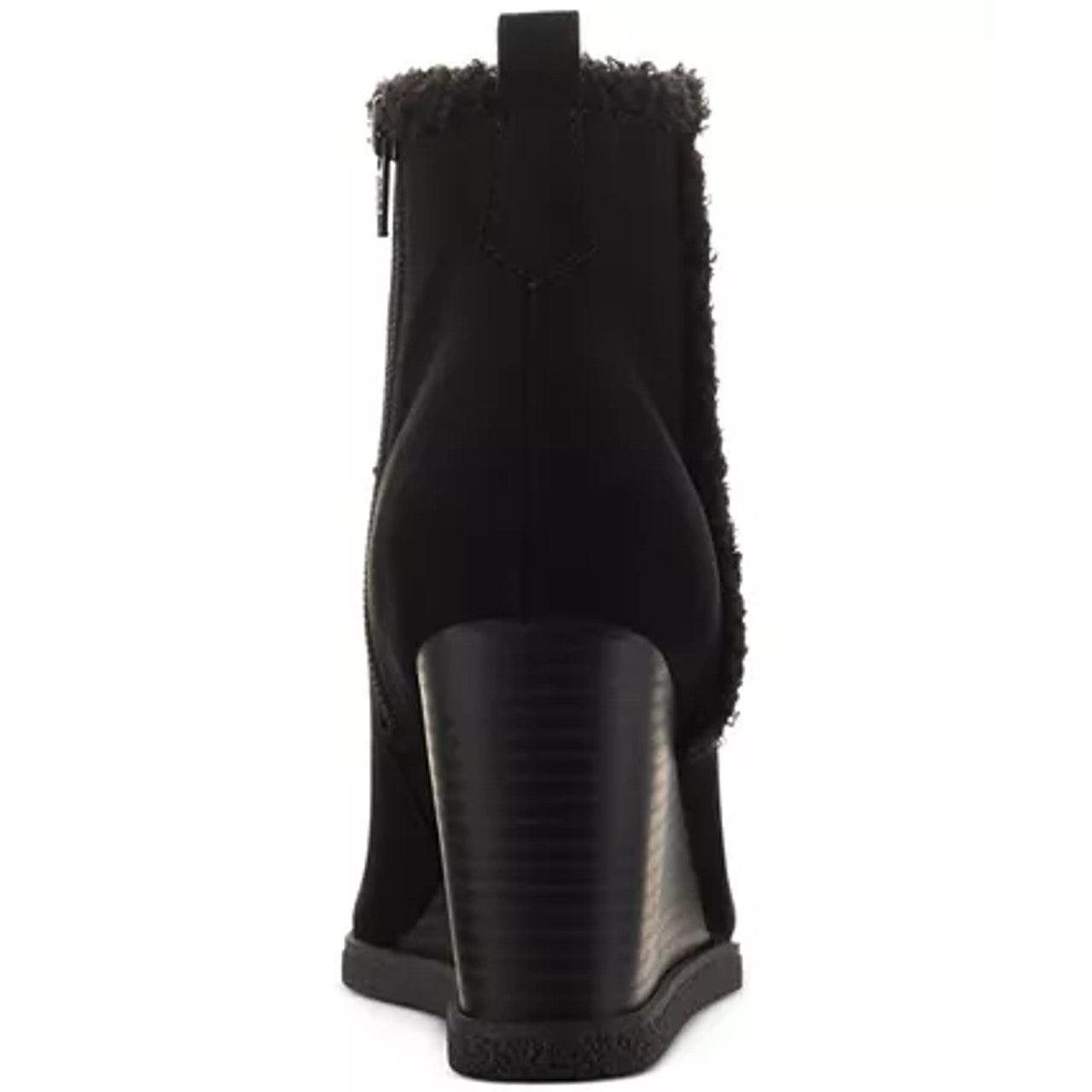 Sun + Stone Women's Camillia Wedge Booties Black Size 7M