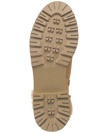 Sun + Stone Women's Orlaa Cold Weather Lug Sole Boots Brown Size 6.5 M