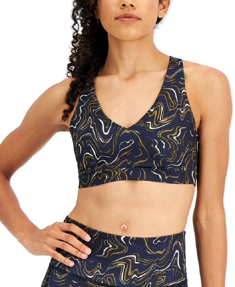 ID Ideology Women's Strappy Low Impact Sports Bra Black Size Small