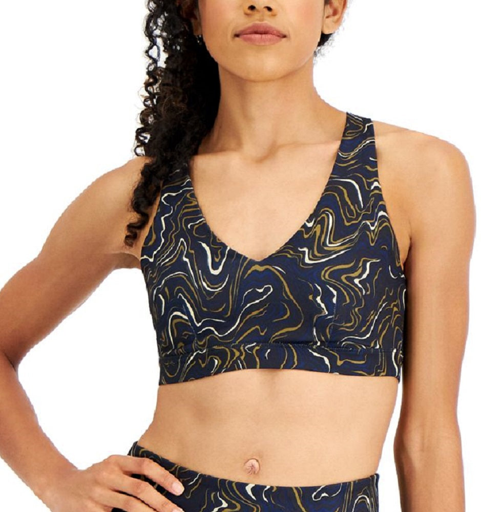 ID Ideology Women's Strappy Low Impact Sports Bra Black Size Small