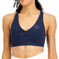 ID Ideology Women's Strappy Low Impact Sports Bra Blue Size Medium