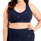 ID Ideology Women's Star Low Impact Sports Bra Blue Size 1X