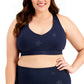 ID Ideology Women's Star Low Impact Sports Bra Blue Size 1X