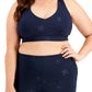 ID Ideology Women's Star Low Impact Sports Bra Blue Size 1X