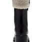 INC International Concepts Women's Eddiie 2 Faux Shearling Mid Calf Rain Boots Black Size 9
