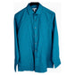 Bar III Men's Slim Fit Cotton Long Sleeve Stretch Shirt Blue Size X-Large