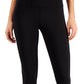 ID Ideology Women's Compression Back Zip 7/8 Leggings Black Size Small