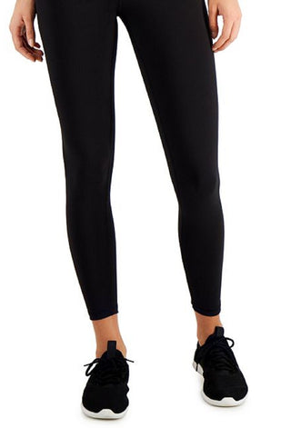 ID Ideology Women's Compression Back Zip 7/8 Leggings Black Size Medium