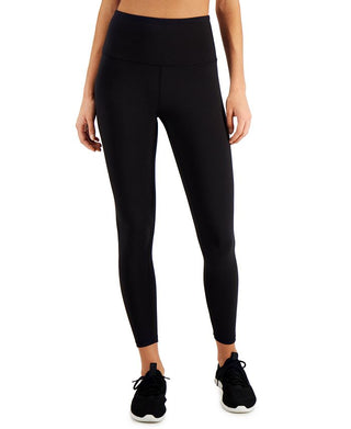 ID Ideology Women's Compression Back Zip 7/8 Leggings Black Size Large