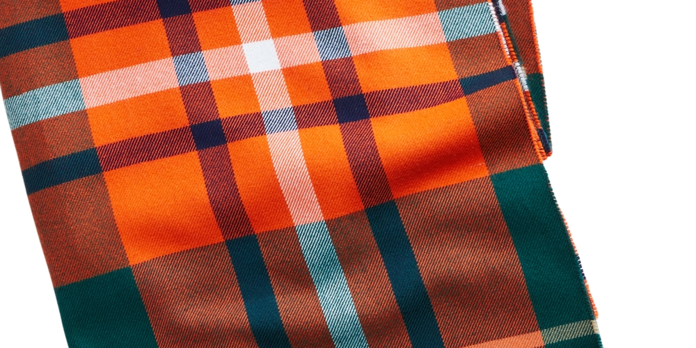 Club Room Men's Plaid Scarf Green Size Regular