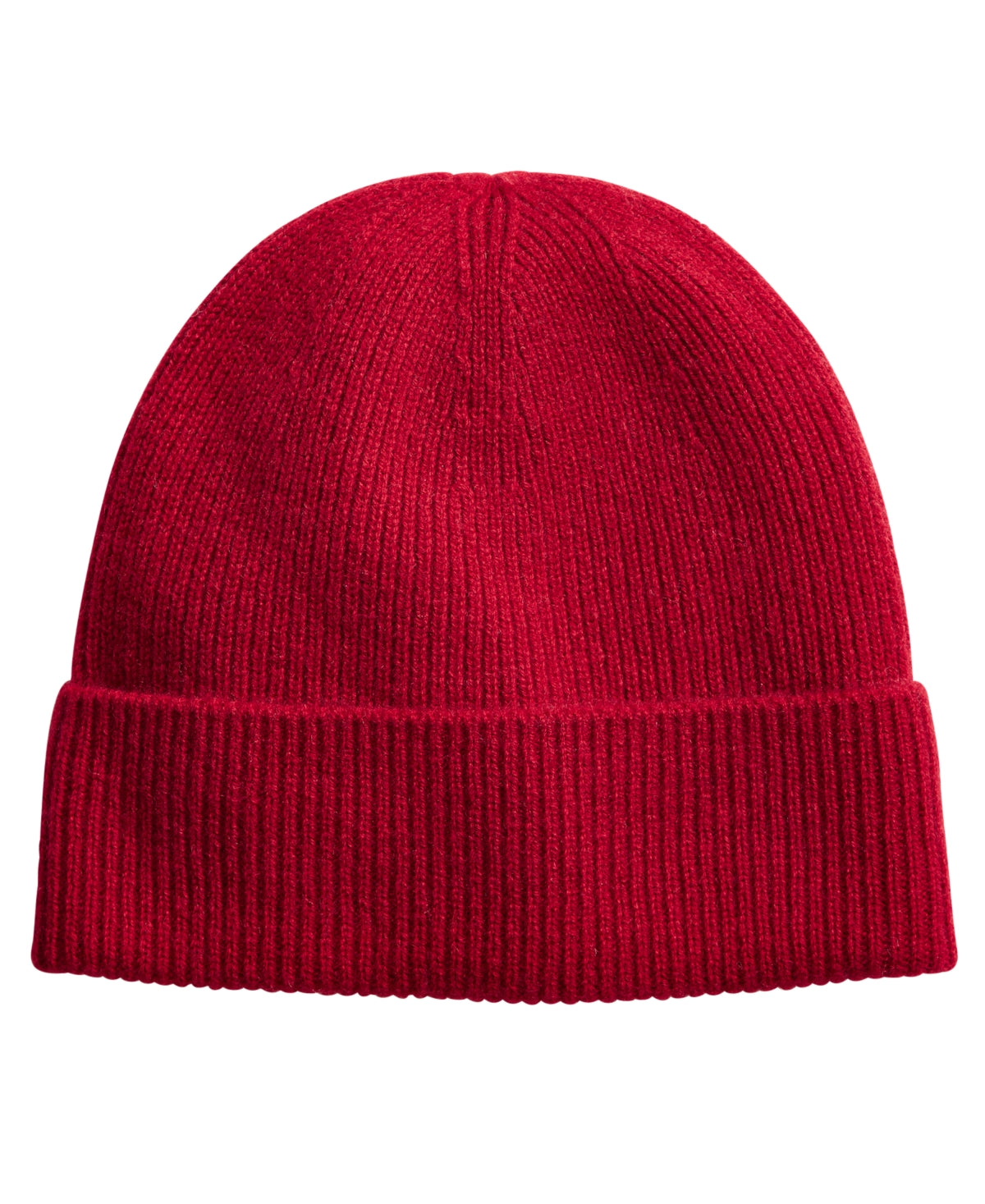 Club Room Men's 100% Cashmere Cuffed Beanie Red Size Regular