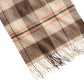 Club Room Men's Plaid Cashmere Scarf Beige Size Regular