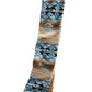 Sun + Stone Men's Geometric Fleece Scarf  Blue Size Regular