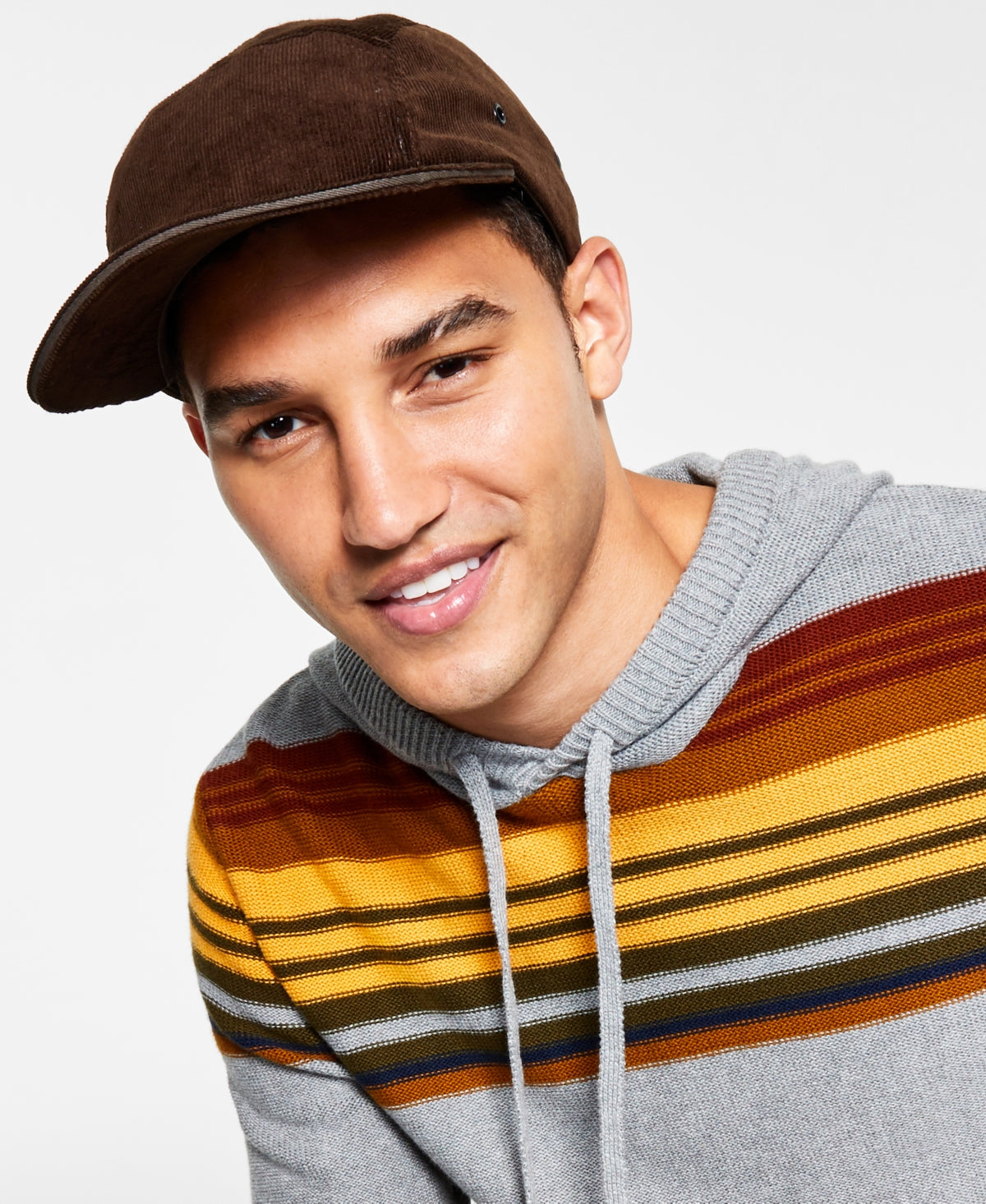 Sun + Stone Men's Solid Panel Cap Brown Size Regular