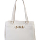 Giani Bernini Women's Horse Bit Leather Satchel White Regular