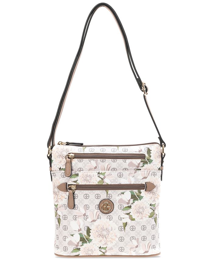 Giani Bernini Women's Floral Crossbody Brown Size Regular