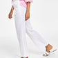 Charter Club Women's Linen Drawstring Pants White Size XX-Large