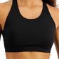 ID Ideology Women's Essentials Sweat Set Low Impact Sports Bra Black Size Medium