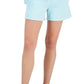 ID Ideology Women's Drawstring Fleece Shorts Blue Size Medium