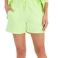 ID Ideology Women's Drawstring Fleece Shorts Green