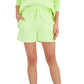 ID Ideology Women's Drawstring Fleece Shorts Yellow Size XX-Large