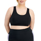 ID Ideology Women's Sweat Set Sports Bra Black Size 2X