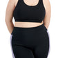 ID Ideology Women's Sweat Set Sports Bra Black Size 2X