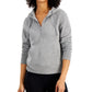 ID Ideology Women's Half Zip Hoodie Gray Size X-Small