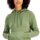 ID Ideology Women's Half Zip Hoodie Green Size X-Small