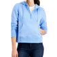 ID Ideology Women's Half Zip Hoodie Blue Size Medium
