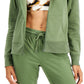 ID Ideology Women's Zip Front Fleece Hoodie Green