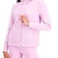 ID Ideology Women's Zip Front Fleece Hoodie Purple Size XX-Large