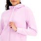 ID Ideology Women's Zip Front Fleece Hoodie Purple Size XX-Large