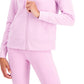 ID Ideology Women's Zip Front Fleece Hoodie Purple Size XX-Large
