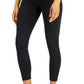 ID Ideology Women's Soft Side Pocket 7/8 Leggings Black Size Small