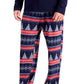 Club Room Men's Fleece Shirt & Pajama Pants Set Blue Size X-Large