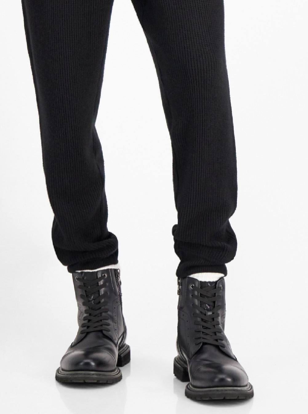 INC International Concepts Men's Ribbed Joggers Black Size Large