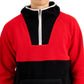 Club Room Men's Colorblocked Anorak Sweater Red Size X-Large
