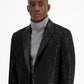 INC International Concepts Men's Slim Fit Sequin Sport Coat Black Size Medium